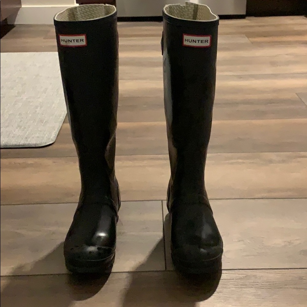 Hunter tall adjustable original rain boots size 37